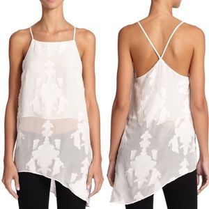 Sachin & Babi Asymmetrical Silk & Cotton Tank